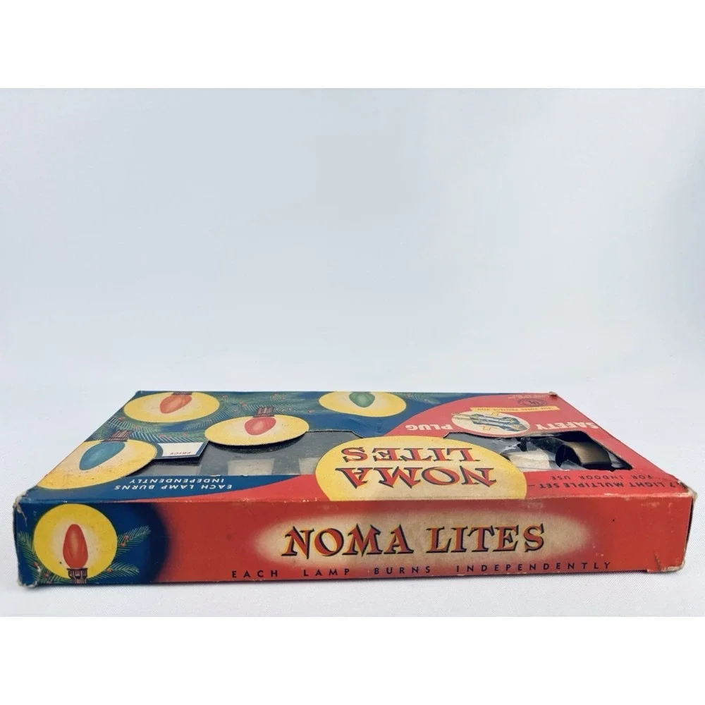 Vintage Noma Lites Christmas Lights C-7‎ Bulbs Lamps  Clips Cat 3010-SF